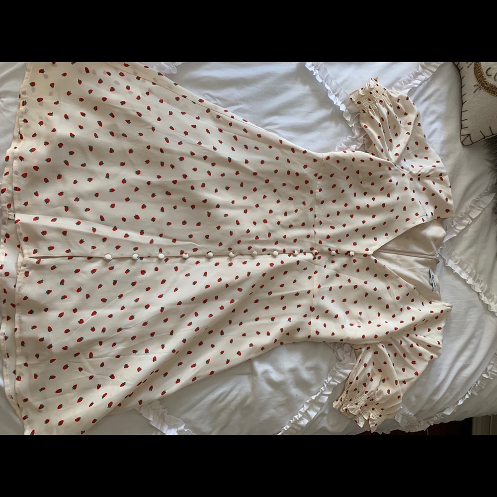 Madewell strawberry print dress